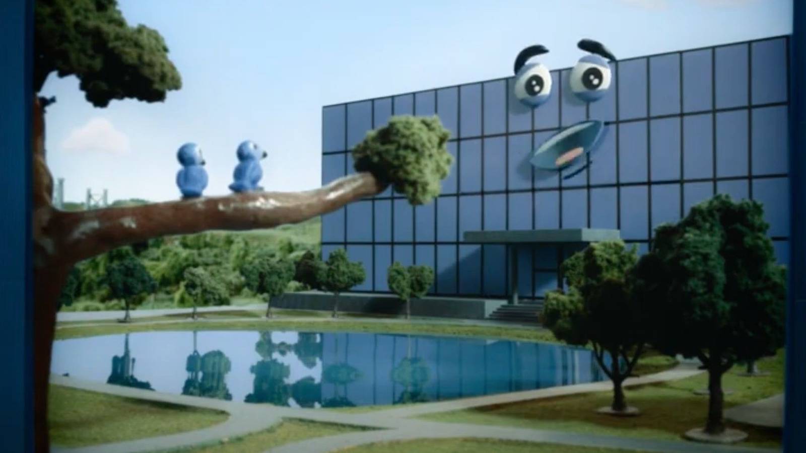 The Lumon building as depicted in the animated 