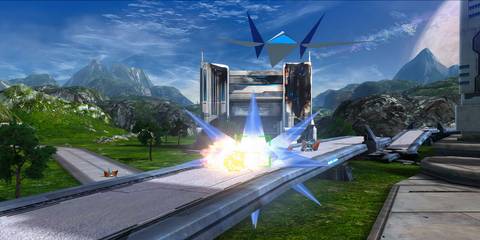 an arwing from star fox zero