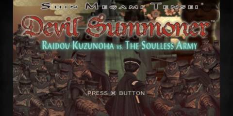 Shin Megami Tensei Devil Summoner - Raidou Kuzunoha vs. the Soulless Army main menu