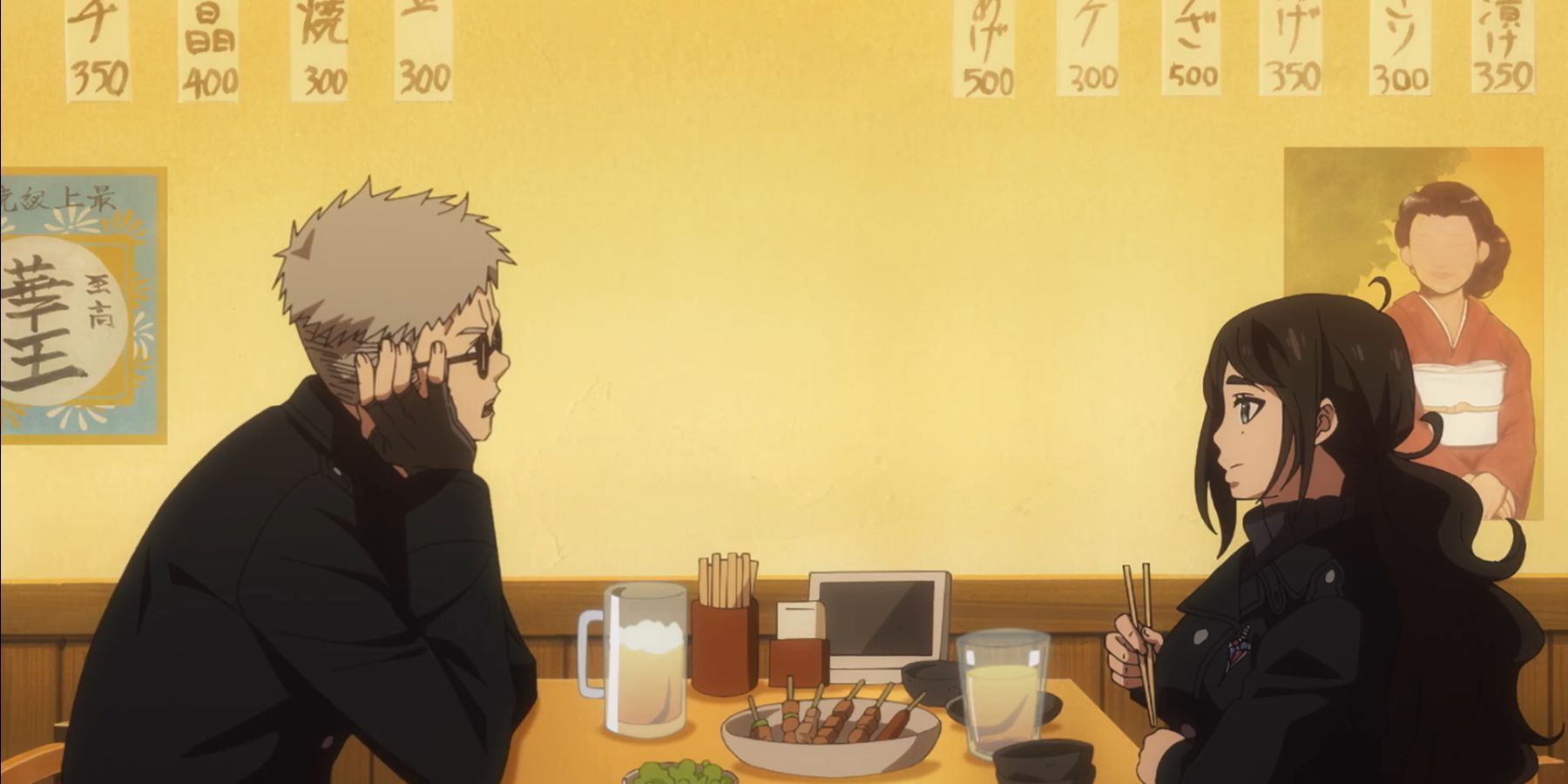 Shiro and Yuri get dinner  in Blue Exorcist The Blue Night Saga episode 4