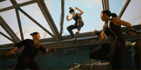 Jumping through a window in Sifu