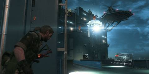 Snake infiltrating an enemy base.