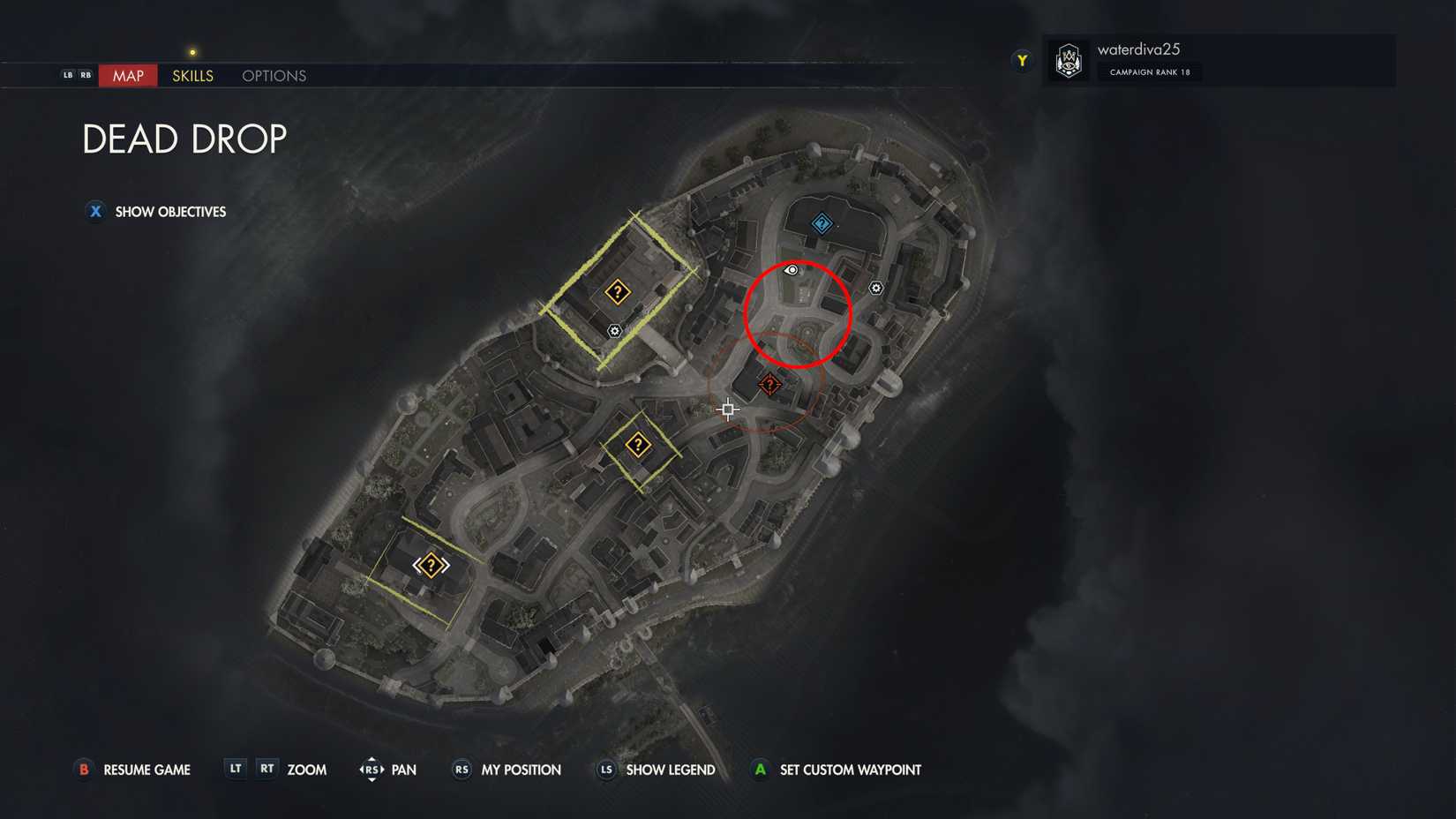 sniper elite resistance tunnel entrance in library garden