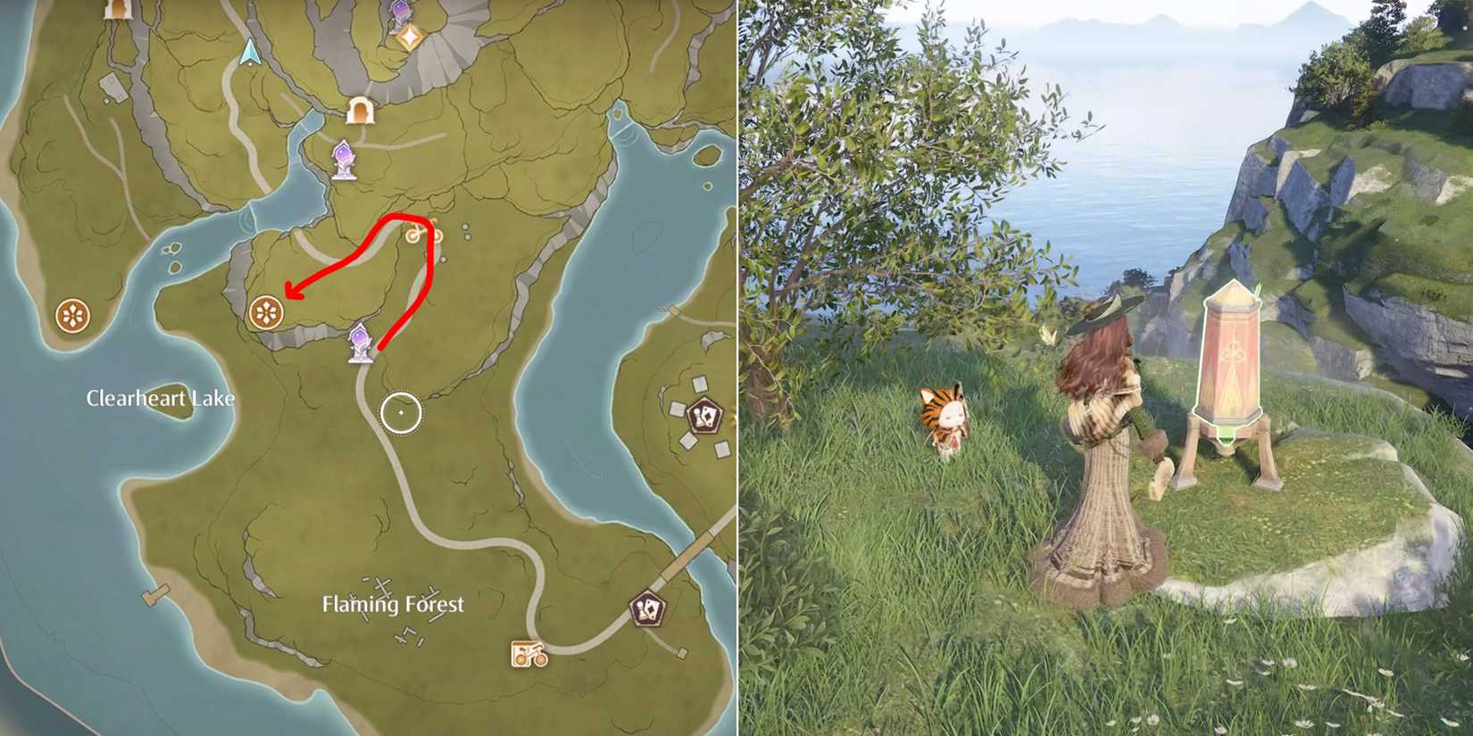 songbreeze cavern firework location 1 in infinity nikki