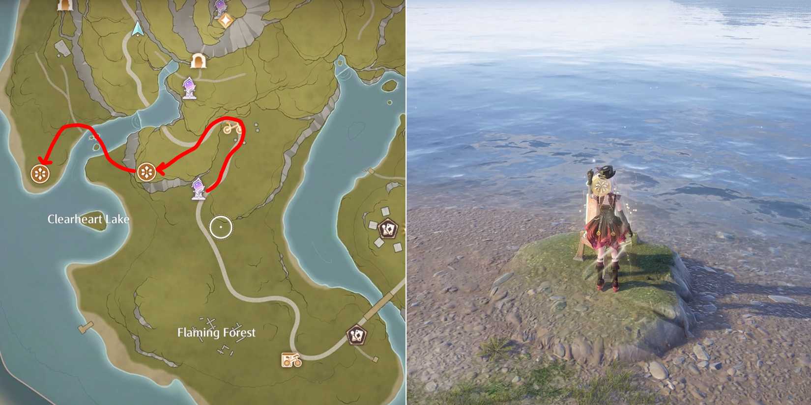 songbreeze cavern firework location 2 in infinity nikki