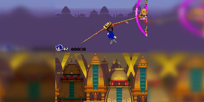 Sonic Colors DS  Sonic in air blurred sides 