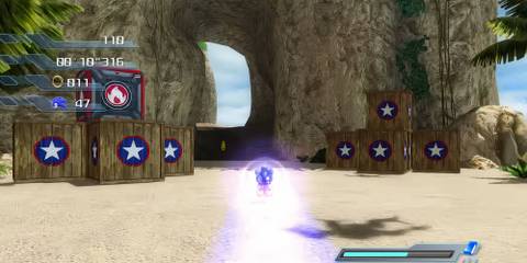 Gameplay screenshot of Sonic The Hedgehog (2006) with the Project '06 mod