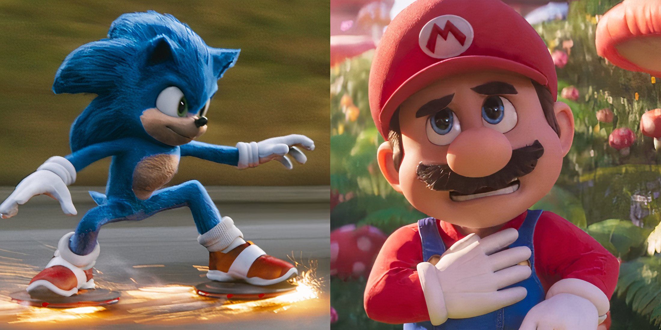 Sonic The Hedgehog and Mario