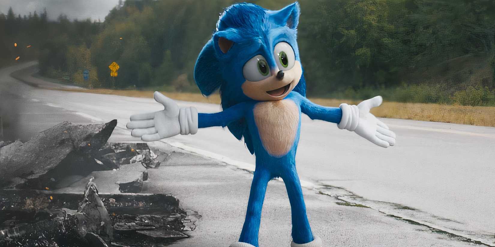 Sonic the Hedgehog posing 