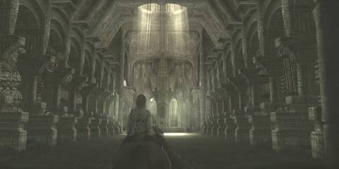 wanderer in a long hallway