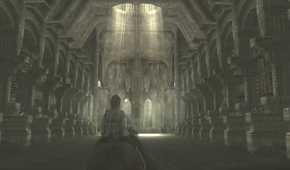 wanderer in a long hallway
