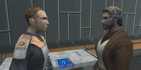 Gameplay screenshot of Star Wars: Knights Of The Old Republic - The Sith Lords with the Restored Content Mod