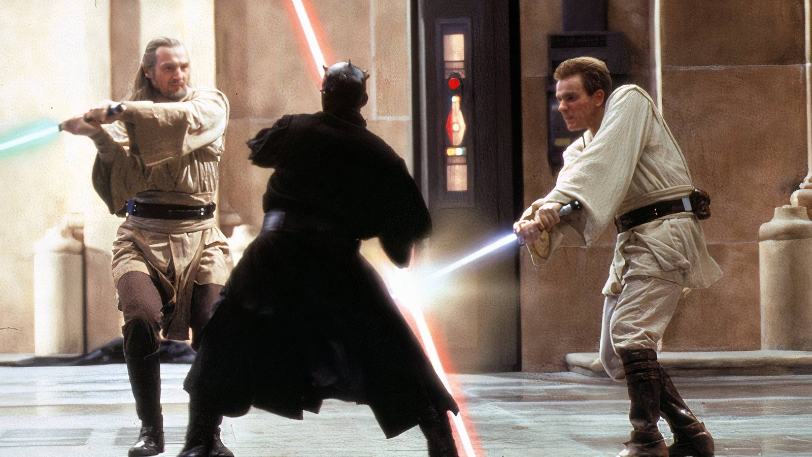 Star Wars Phantom Menace fight scene 