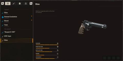 Stats for Rhino Revolver in Stalker 2