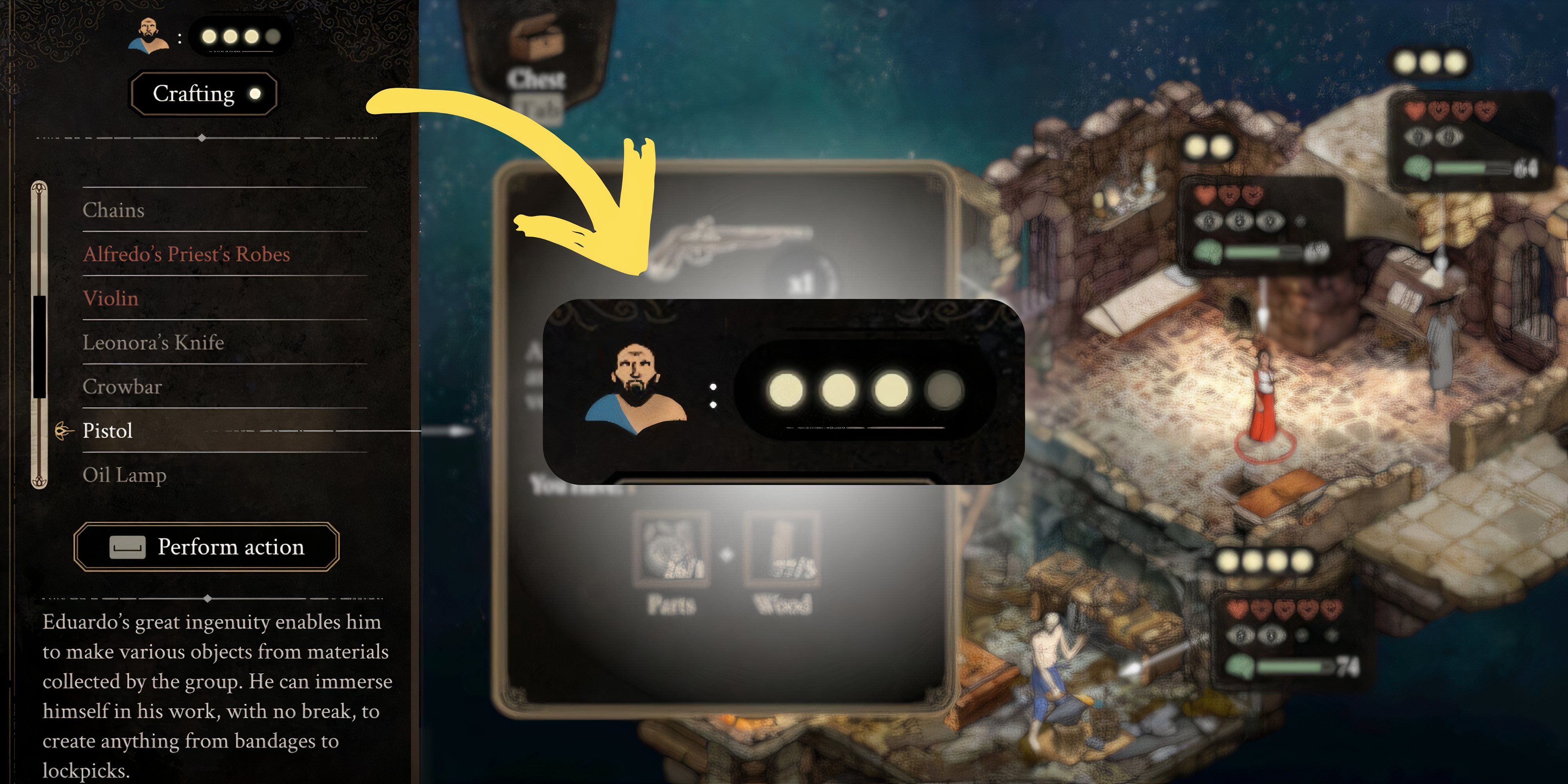 Things to Do First in The Stone of Madness