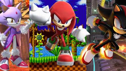 still images of flame the cat, knuckle echidna and shadow the hedgehog