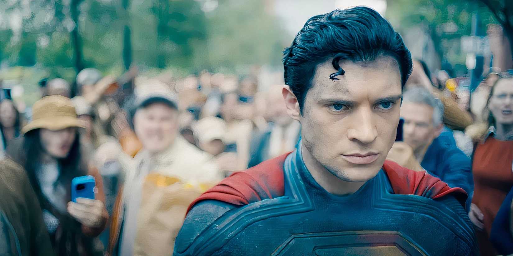 Superman in the trailer for the 2025 film