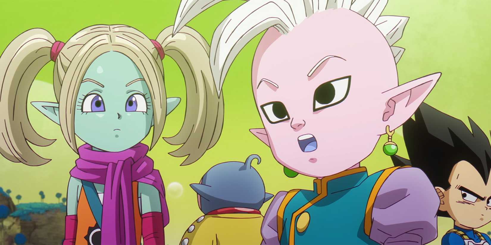 Supreme Kai aka Shin aka Nahare with Panzy in Dragon Ball DAIMA