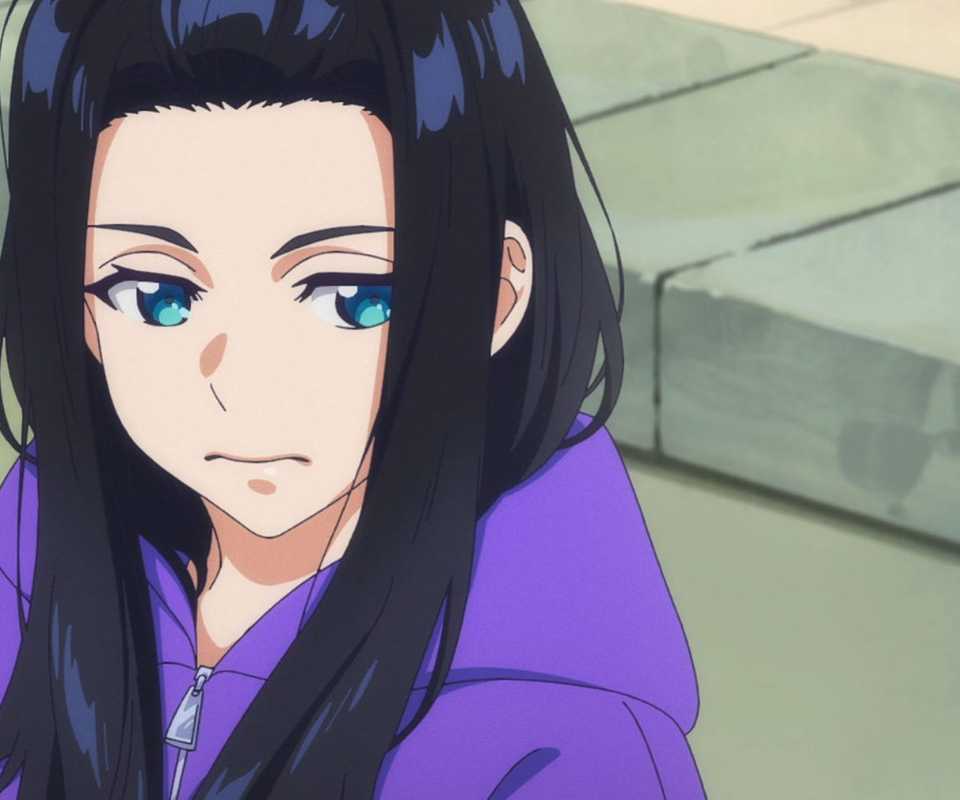 Natsuko glares at Memerun with suspicion in Zenshu.