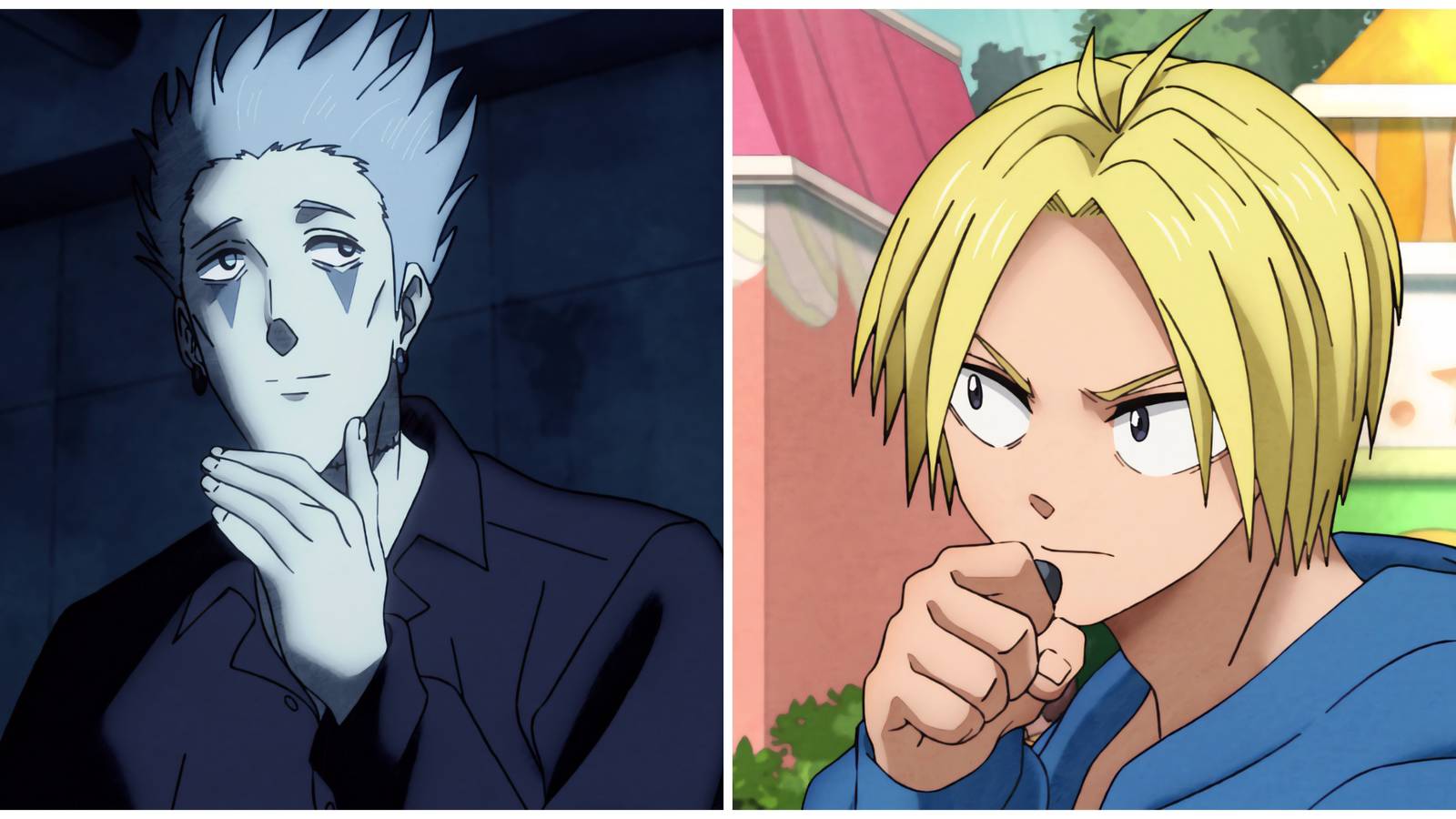 Split image of Tatsu and Shin in Sakamoto Days