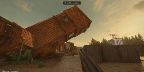 Teardown building collapsing