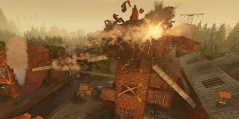 Teardown building exploding