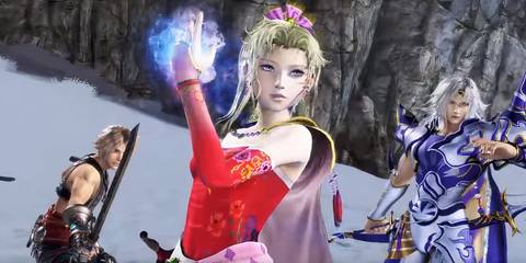 terra in front of the warrior of light and vaan