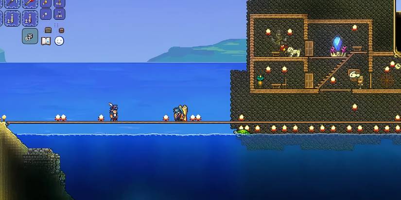 Terraria Fish Set on bright near house