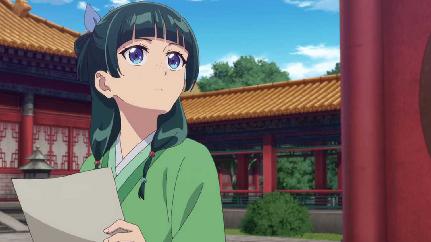 Detective Maomao looking for clues