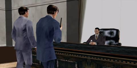 The House of the Dead 2 confronting Goldman