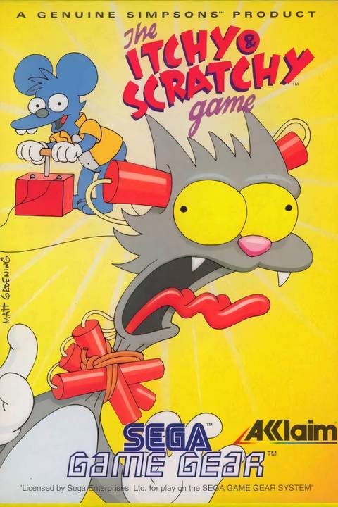 The Itchy & Scratchy Game Tag Page Cover Art