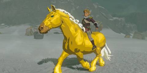 The Legend of Zelda Tears of the Kingdom Zelda's golden horse