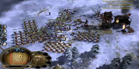 The Lord of the Rings The Battle for Middle Earth 2 multiple units destroying a building