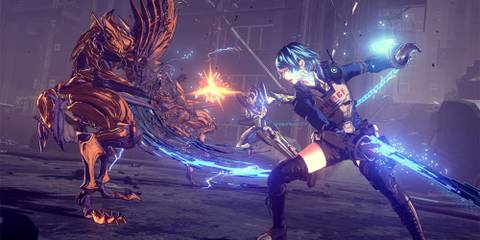 The player fighting a chimera.