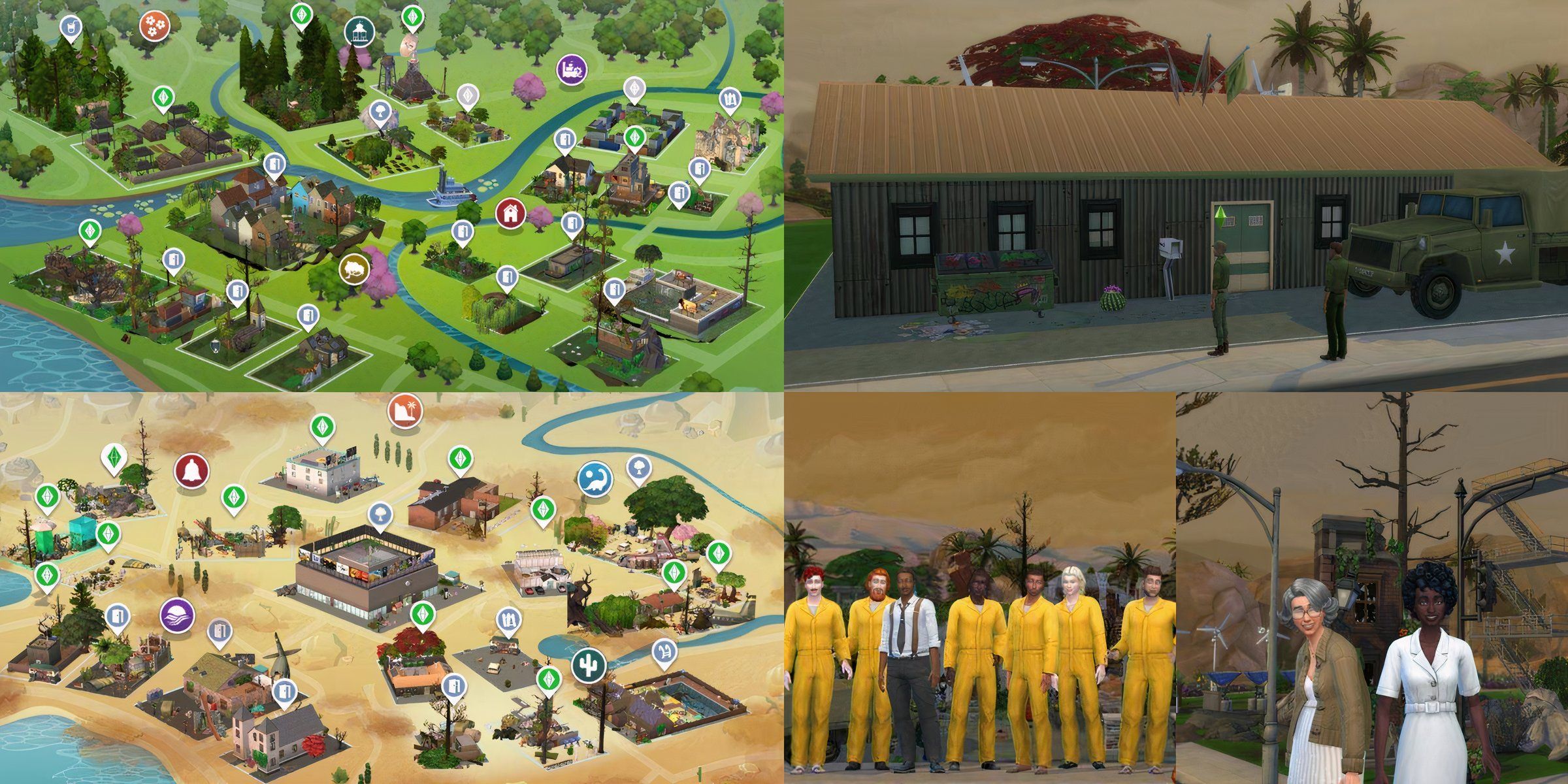 Disaster In Simhausen, a post-apocalyptic save file available for download in The Sims 4