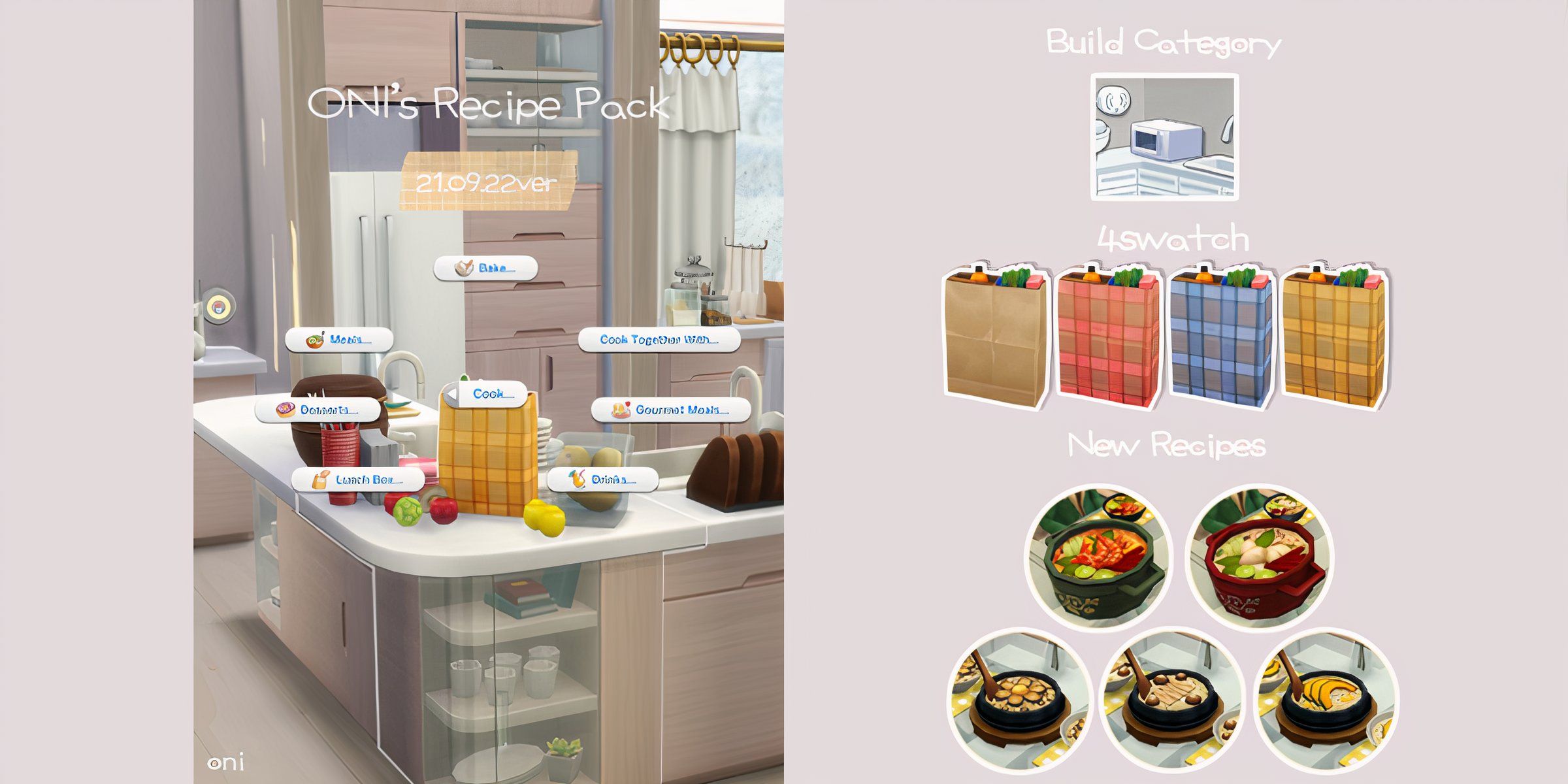 Oni's Recipe Pack mod