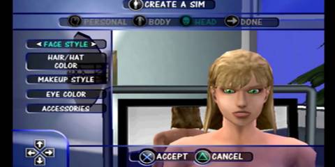 The Sims creating a Sim