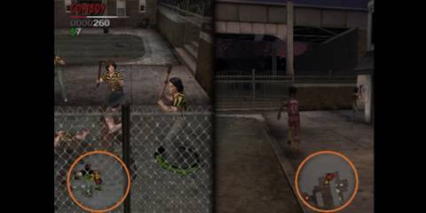 The Warriors splitscreen gameplay