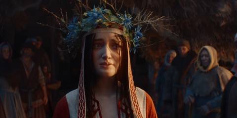 The Witcher 4 trailer showing a girl with crown