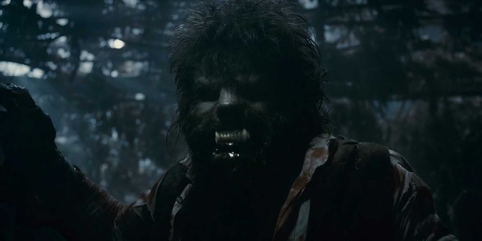 The Wolfman readying his claws in The Wolfman