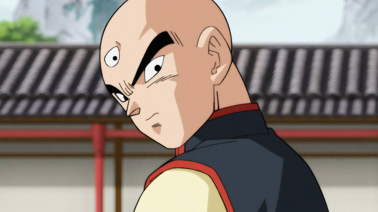 Tien Shinhan at his school in Dragon Ball Super
