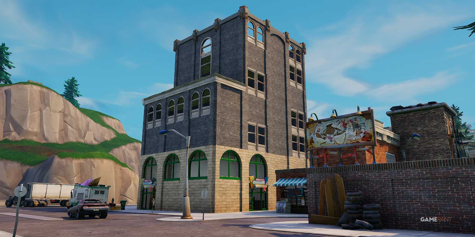 Tilted Towers in Fortnite OG Chapter 1 Season 2 - 3 