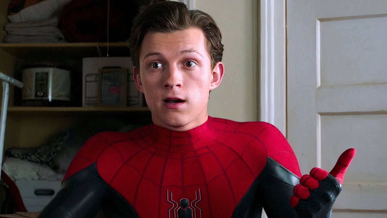 Tom Holland surprised as Spider-Man 