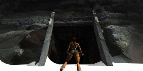 tomb raider 1 lara entering tomb