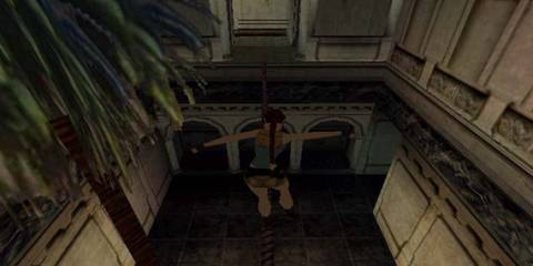 tomb raider chronicles lara walking tightrope