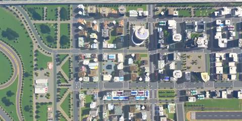 Top Down View of a City