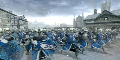 Total War Medieval 2 knights in snow