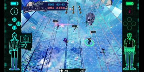 Travis and Badman defeating some enemies.