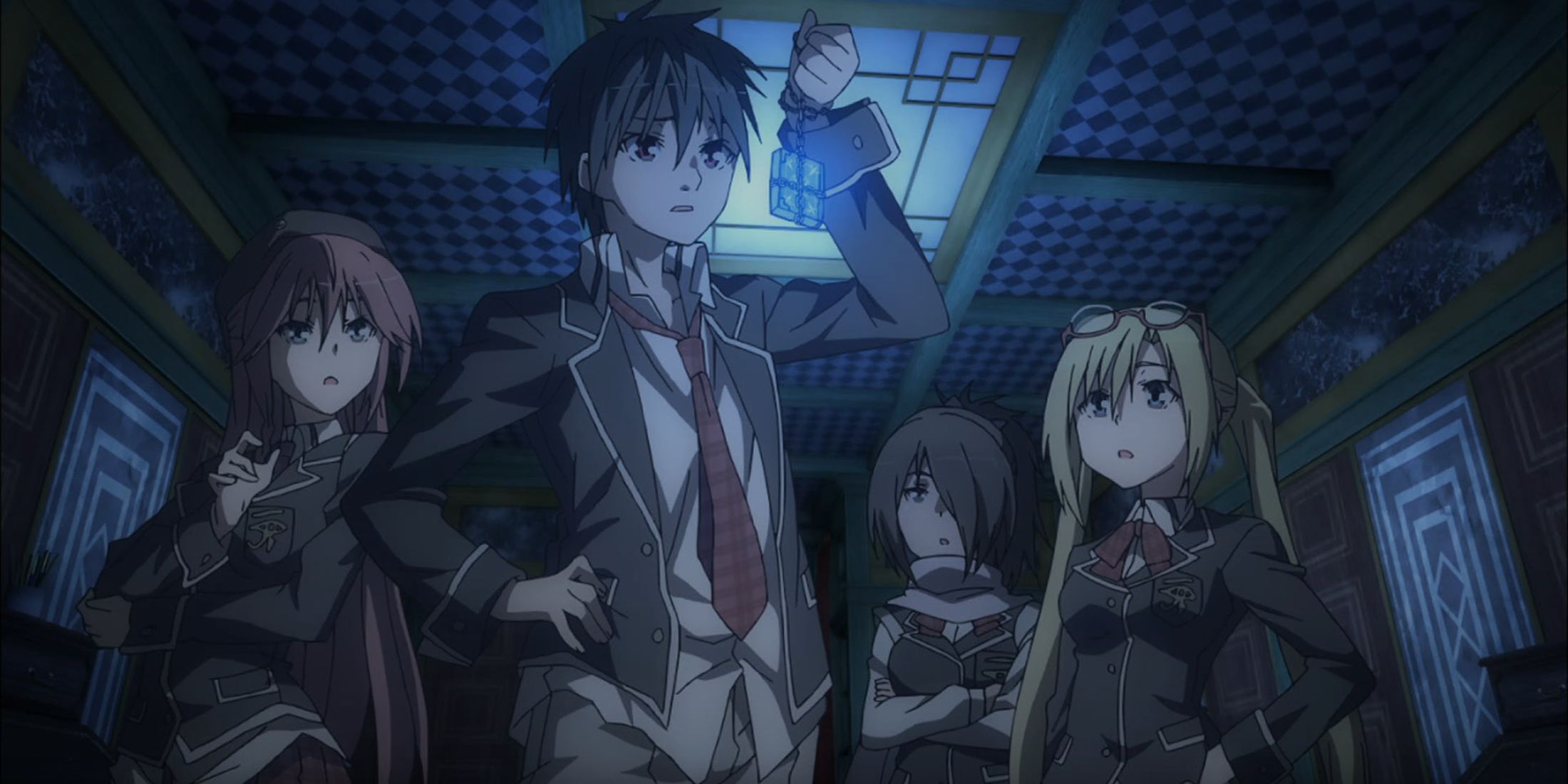 trinity seven arata,  lilith, lieselotte, levi