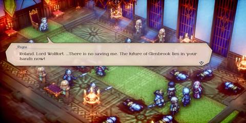 a conversation in triangle strategy